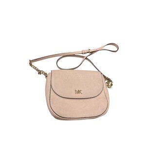 Michael Kors wms corral pink goldware leather crossbody shoulder bag SKU 9906